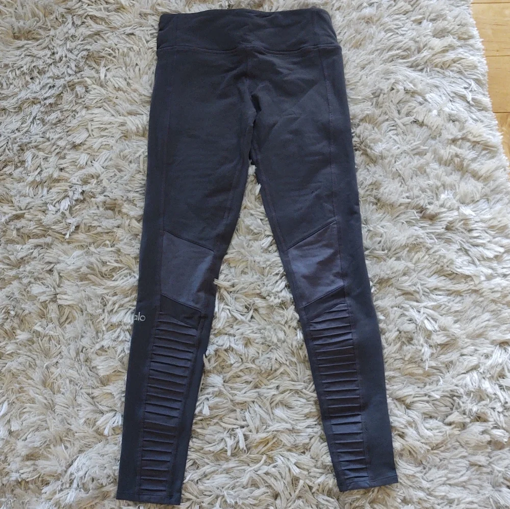 ALO Yoga Gray Moto leggings Small